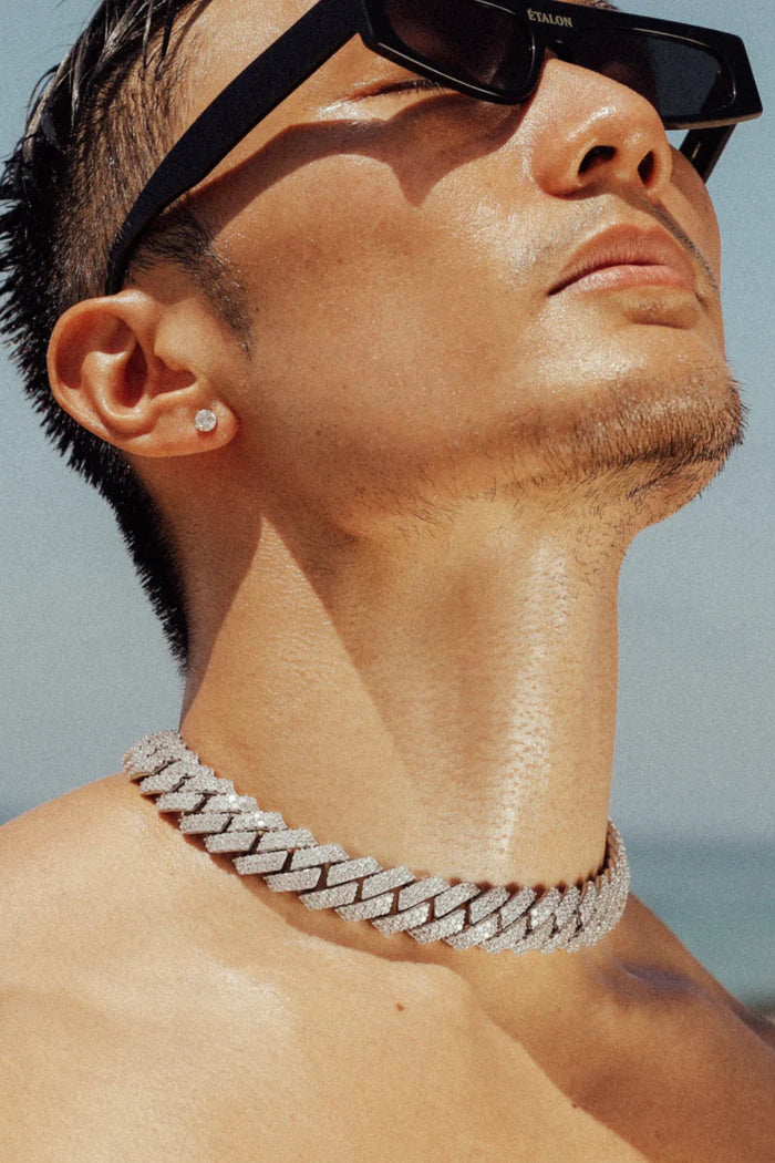 XL Diamond Cuban Link Chain 18" - Bella's House Tulsa