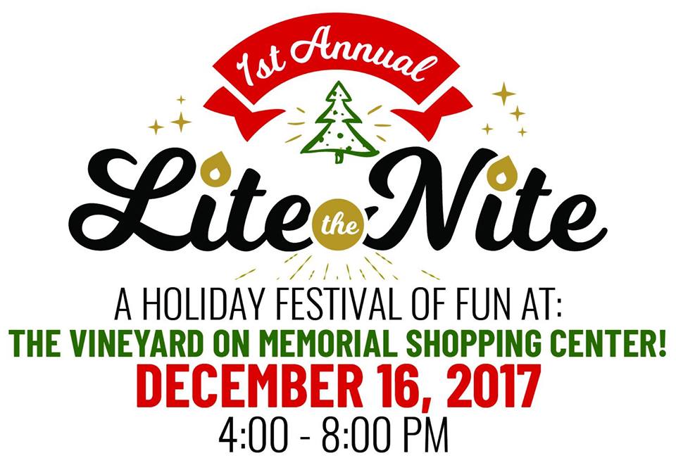 Lite the Nite: A Holiday Festival of Fun at The Vineyard! - Bella's House Tulsa