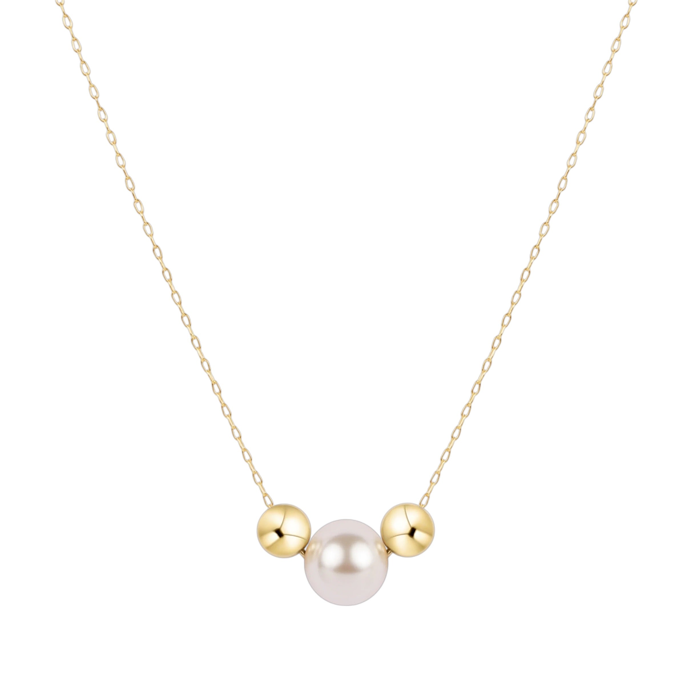 16" necklace gold - purpose pearl