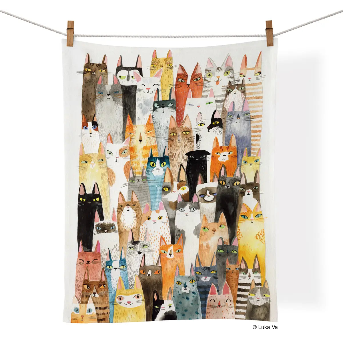 Cat Power | Cotton Tea Towel - Bella's House Tulsa