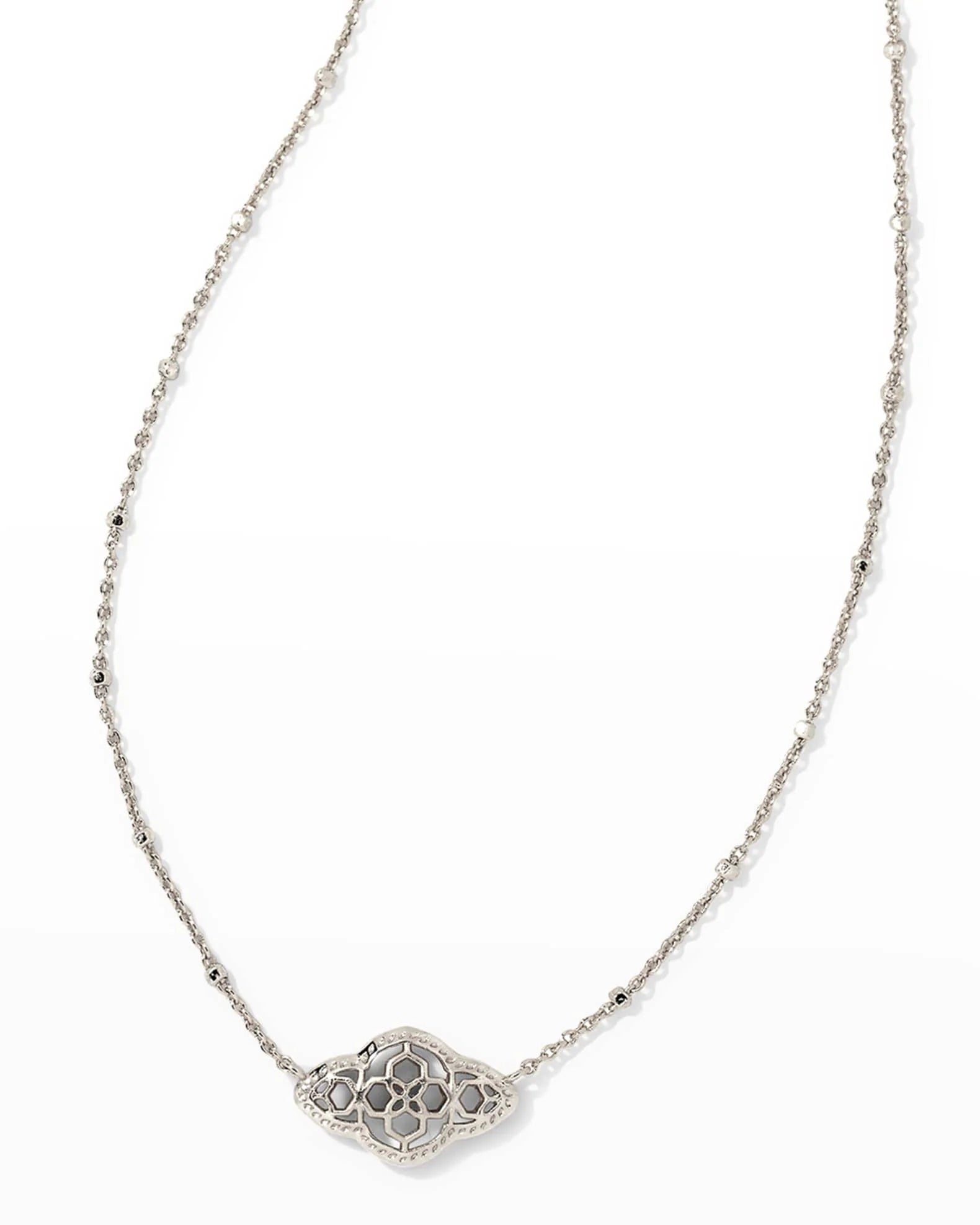 Abbie Pendant Necklace in Silver