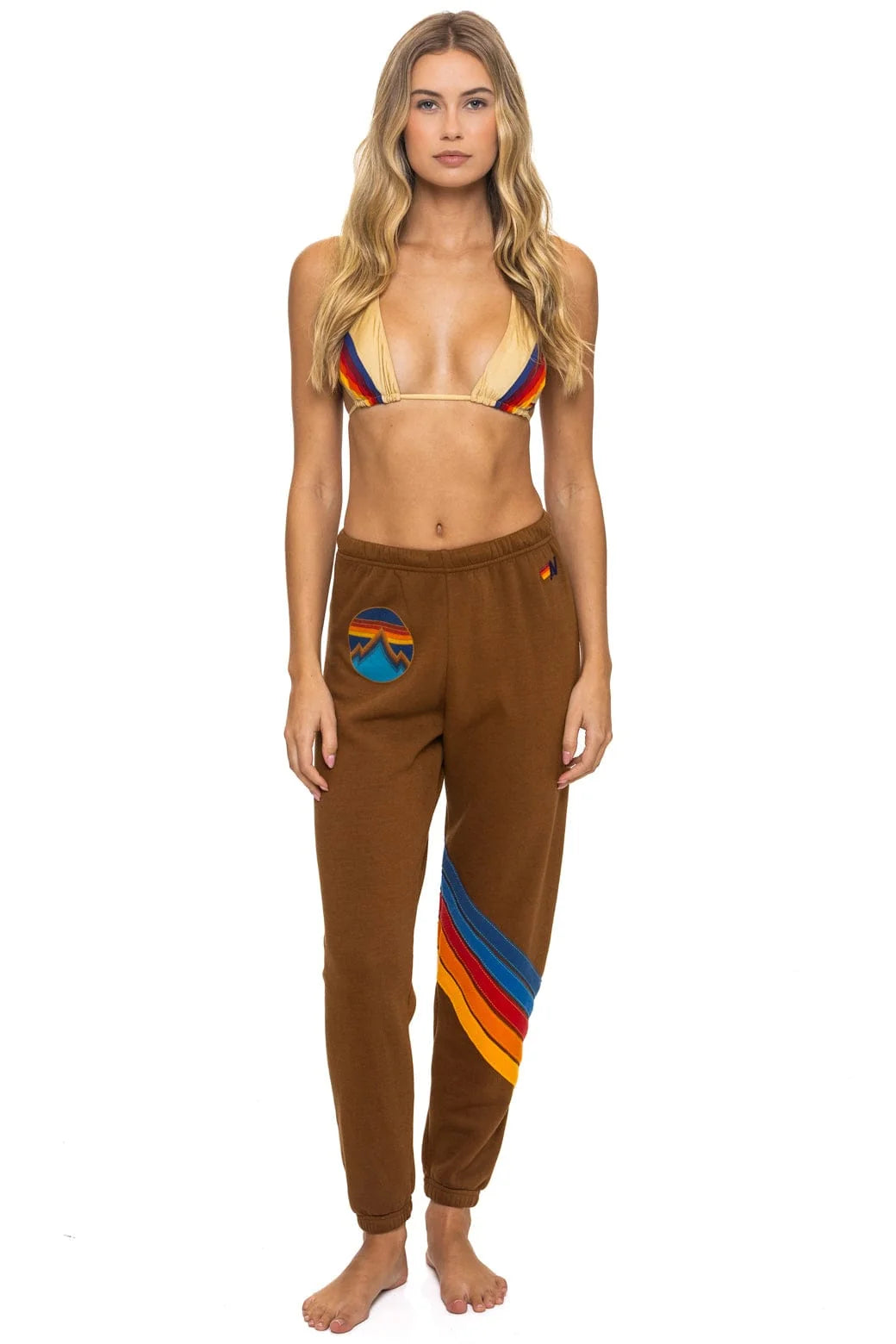 All Seasons Circle Chevron Women’s Sweatpants Cinnamon