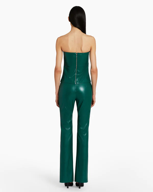 Callie Top in Faux Leather
