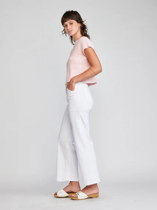 Aria Hi-Waist Pants White Denim