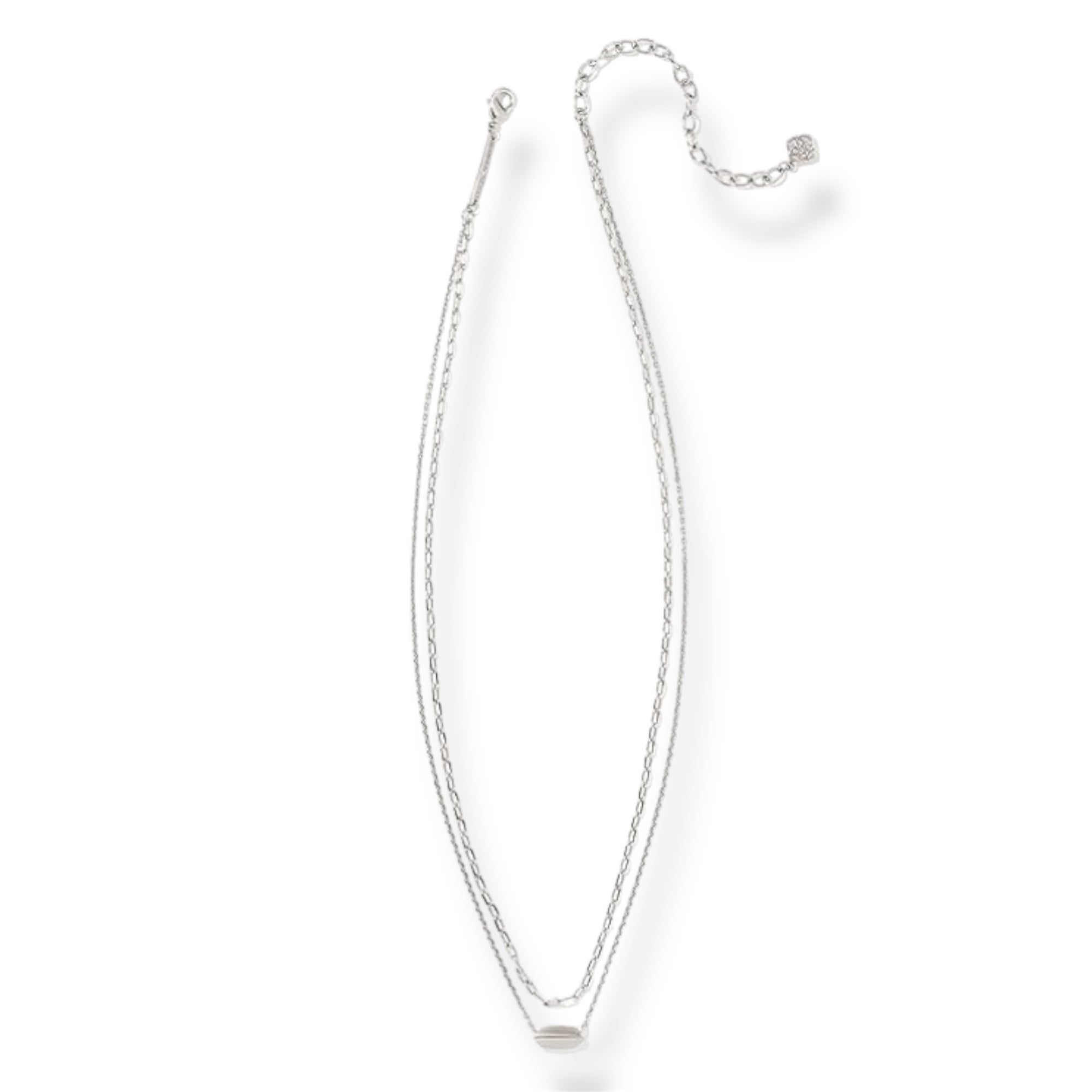 Brooke Multi Strand Silver Necklace