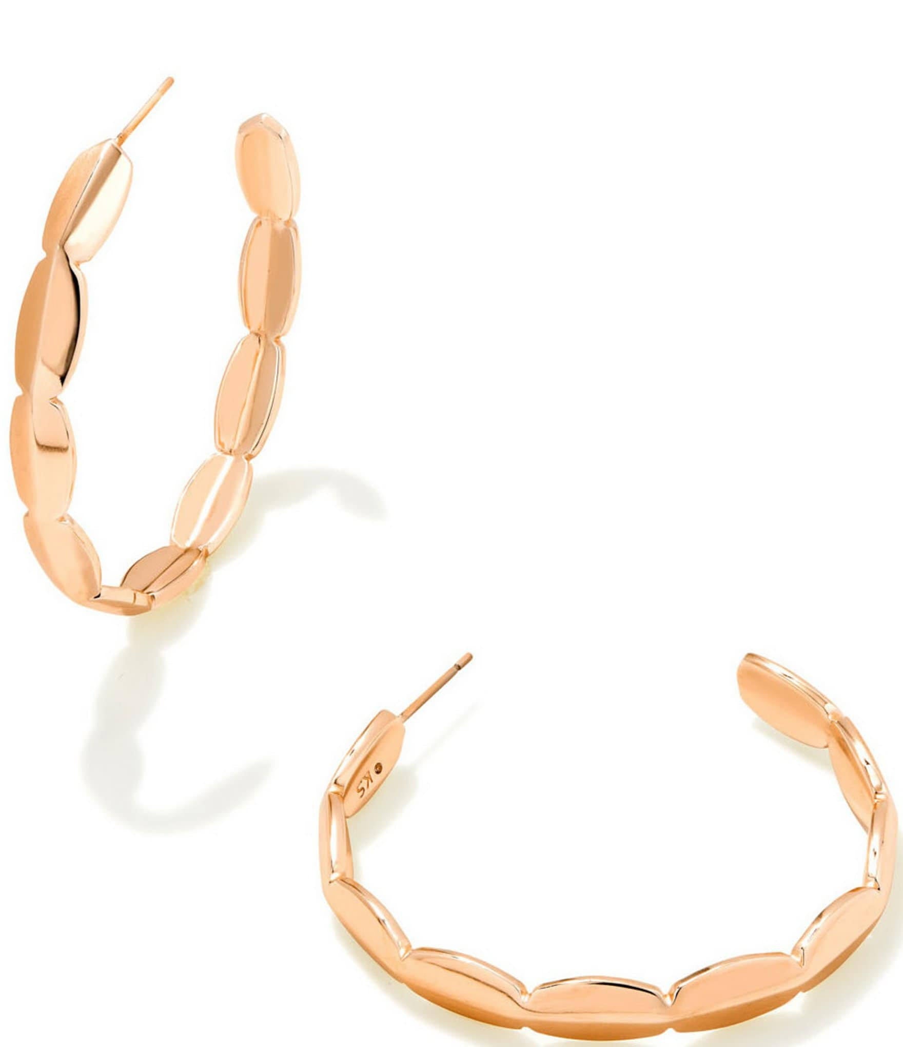 Brooke Rose Gold Hoop Earrings
