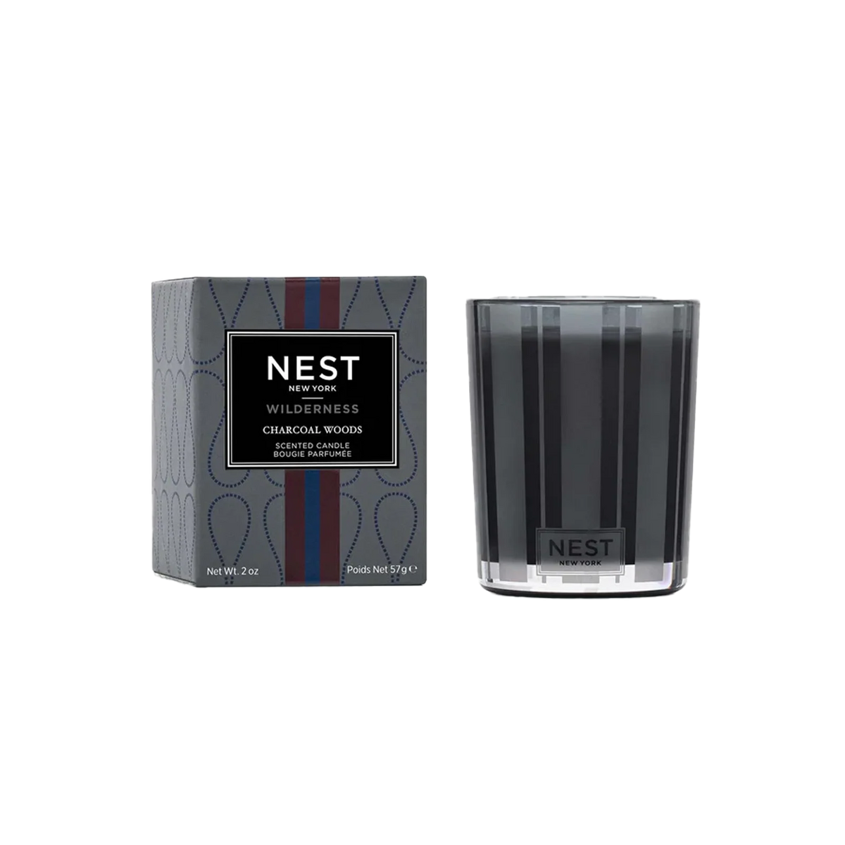 Nest Wilderness Charcoal Woods Votive Candle - Bella's House Tulsa
