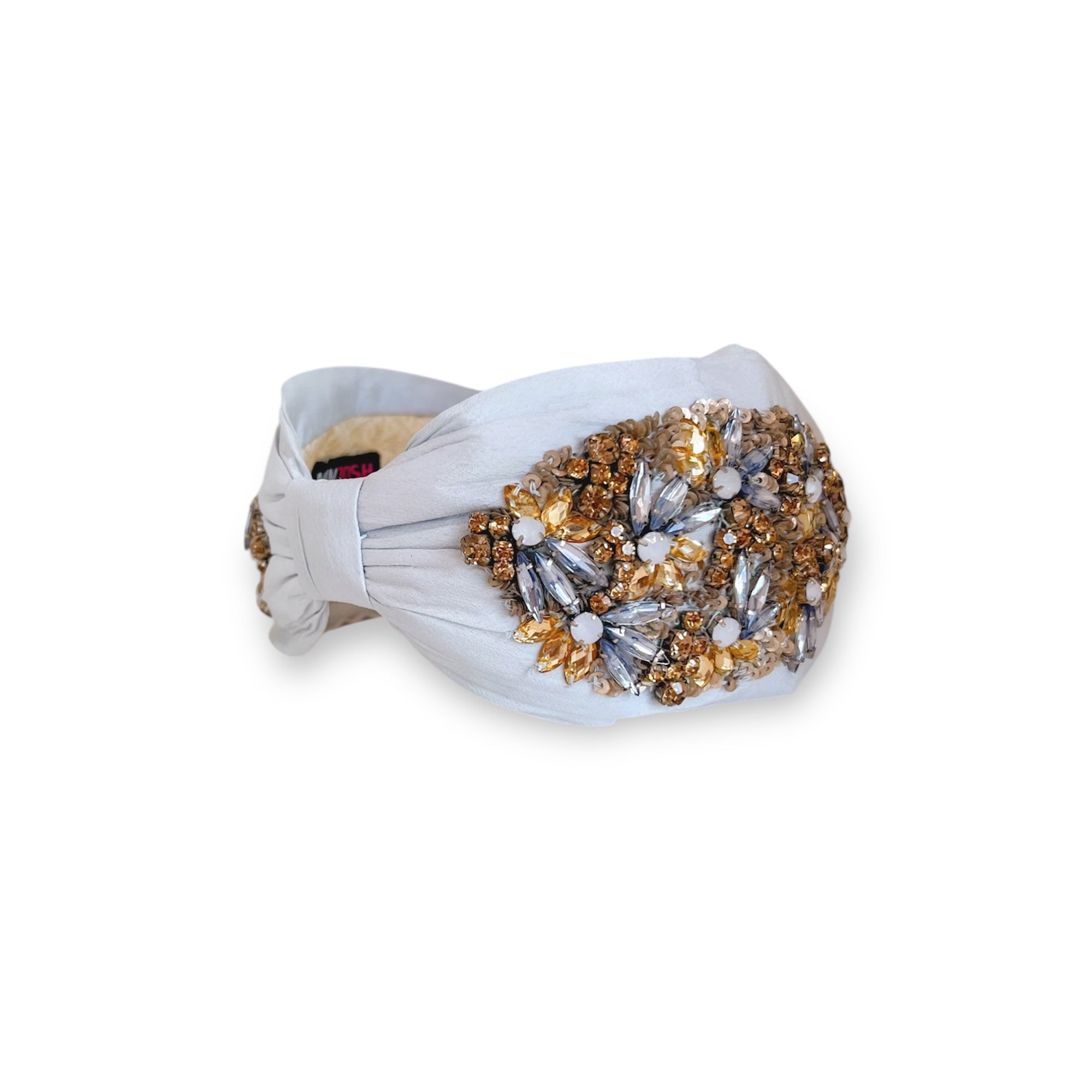 Crystal Blue Floral Headband