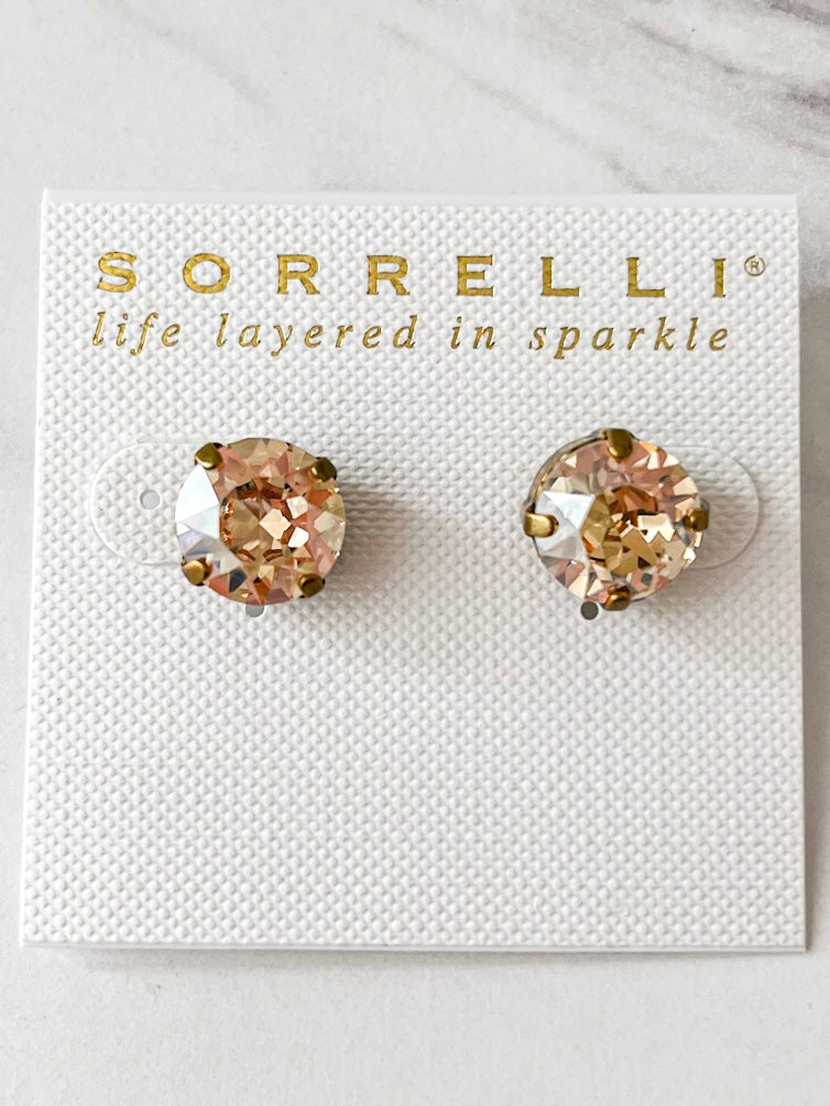  London Stud Earrings Dark Champagne