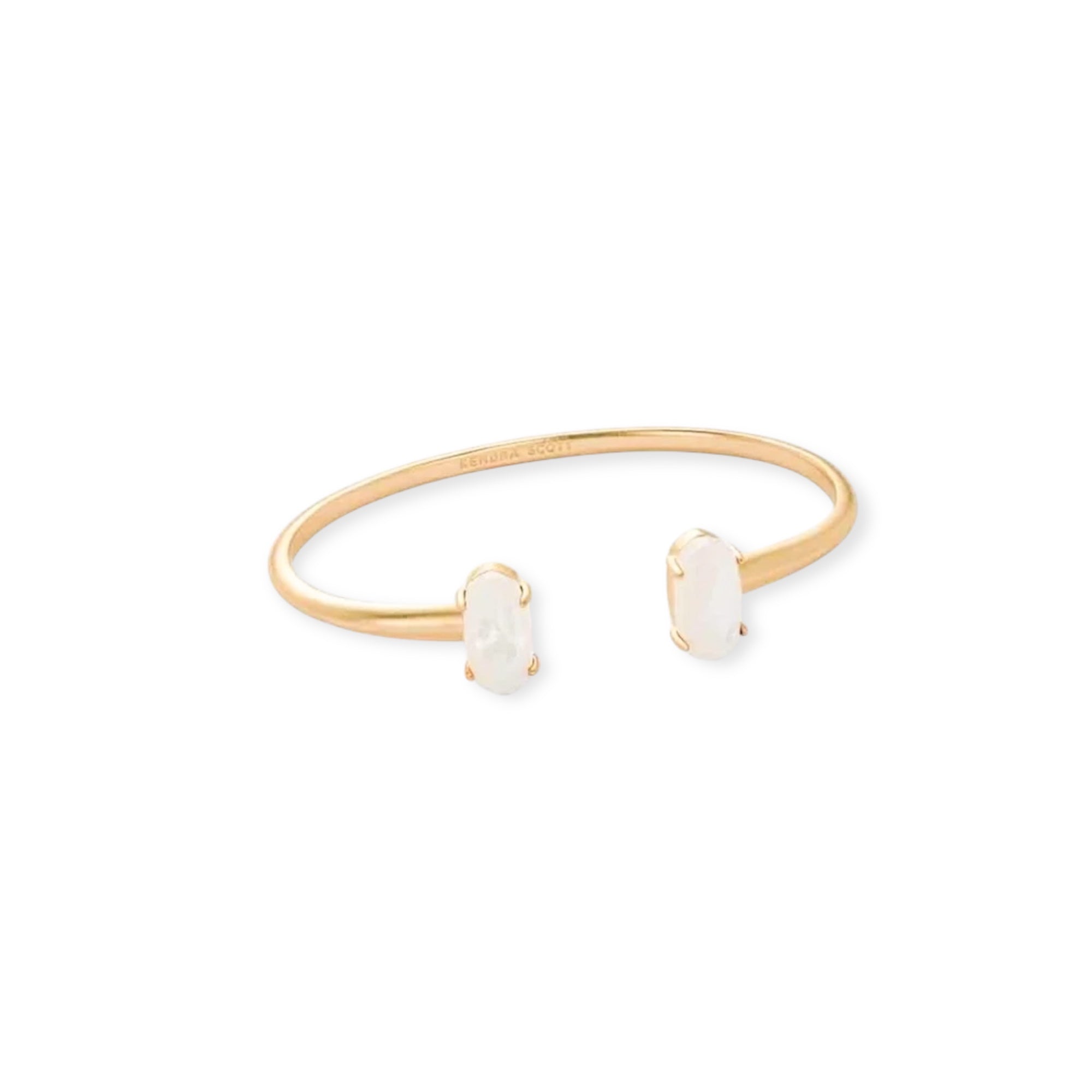 Edi Rose Gold Cuff Bracelet in Mother of Pearl