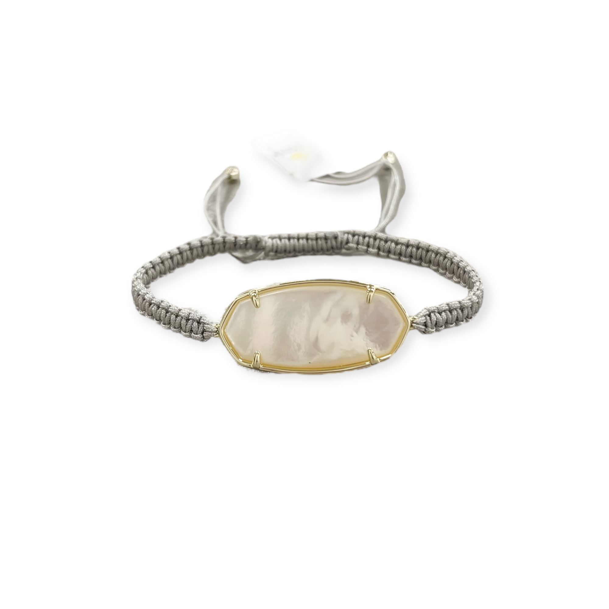 Elle Gold Friendship Bracelet in Ivory Mother of Pearl