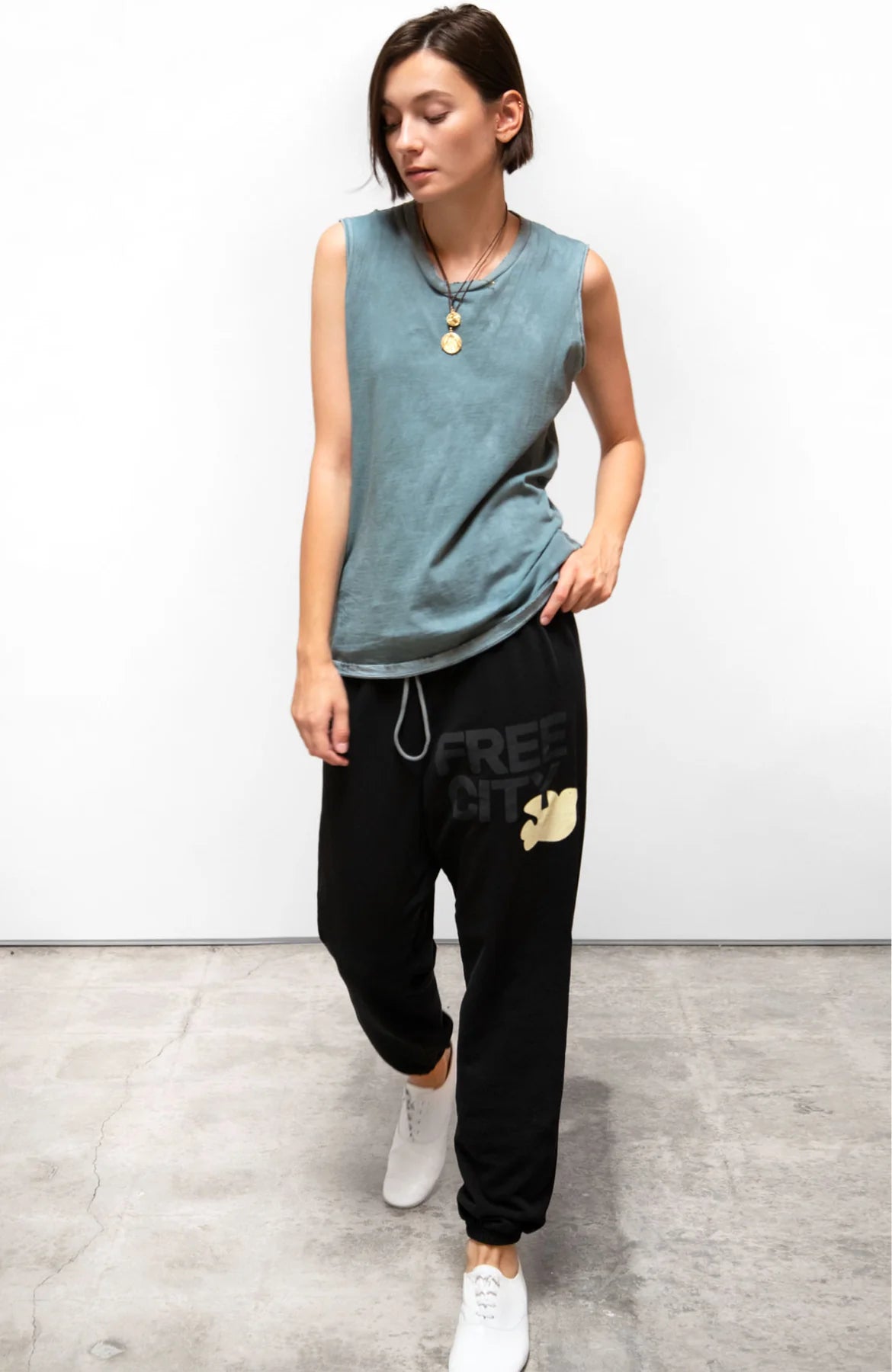 FREECITY sweatpant - blackspace