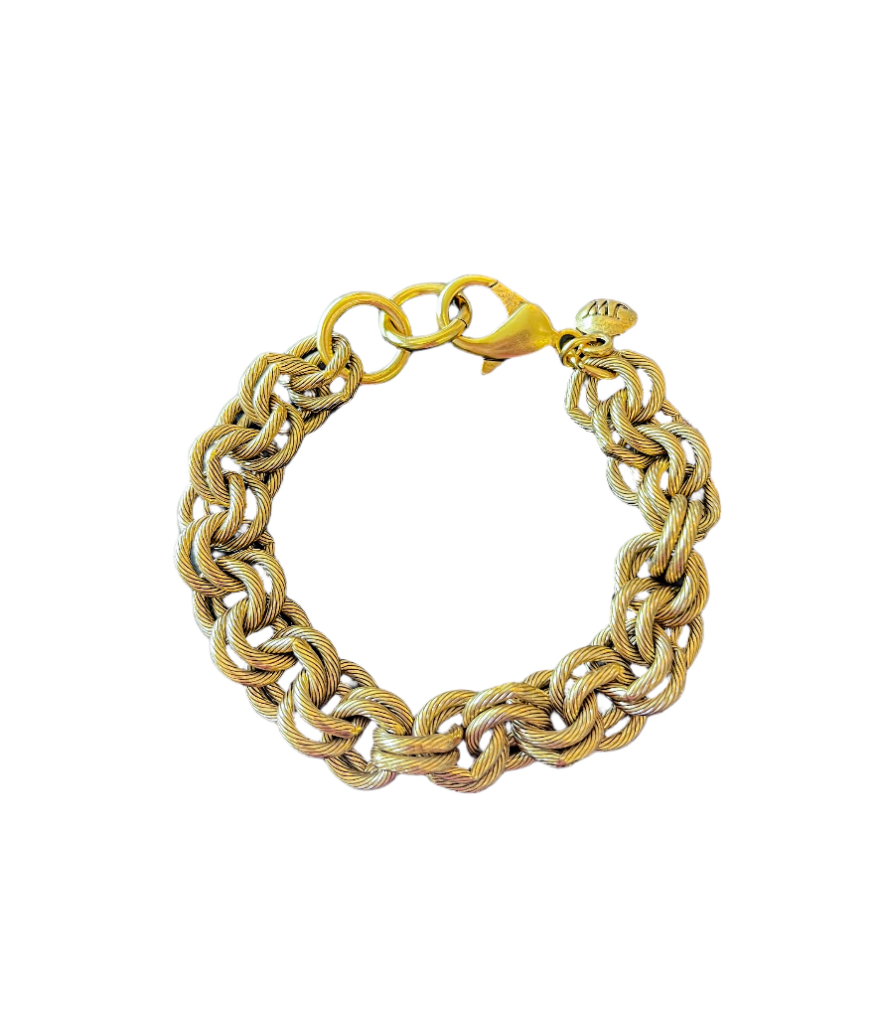 Gold Double Link Bracelet