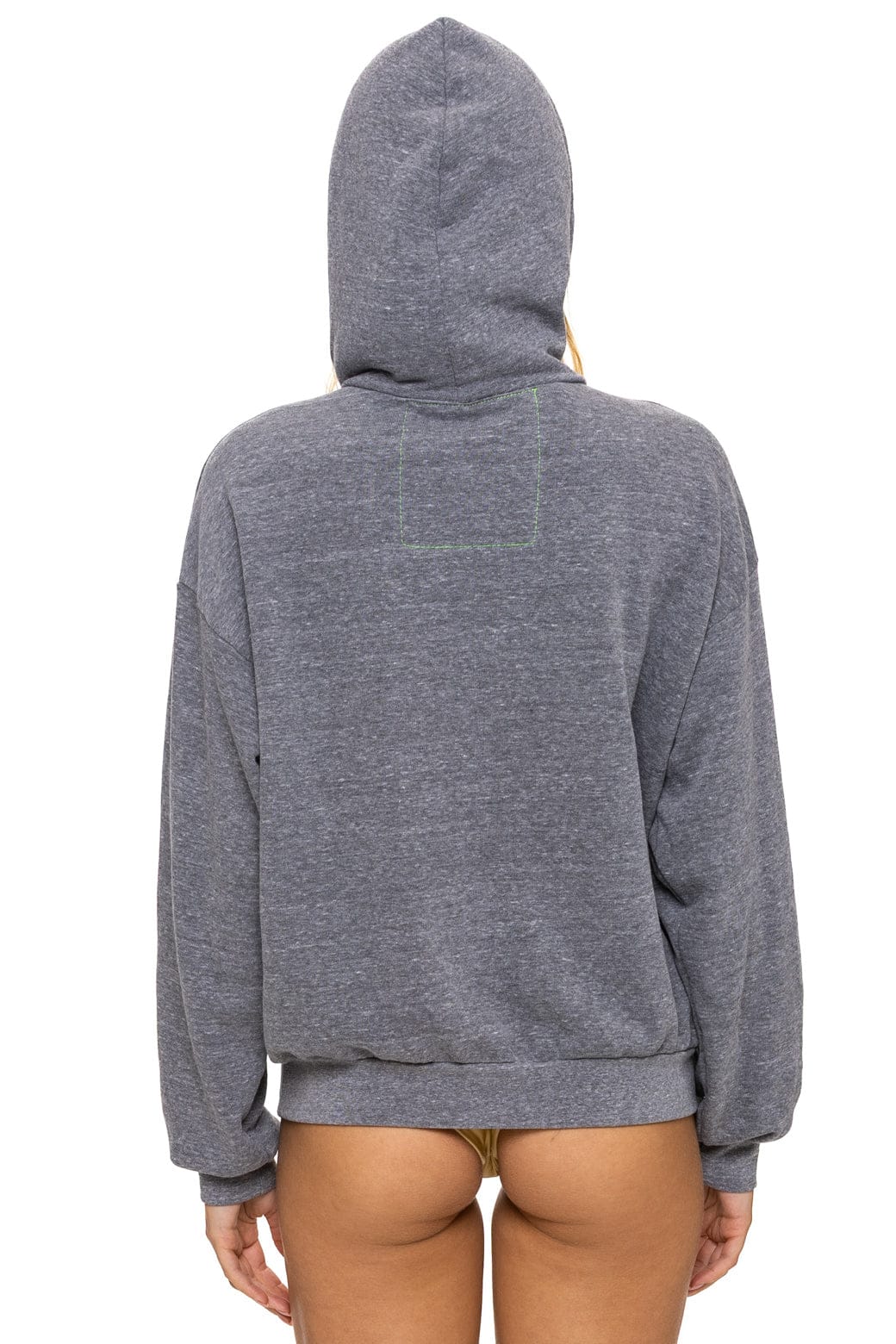Mountain Stitch Chevron Pullover Hoodie- Heather Grey