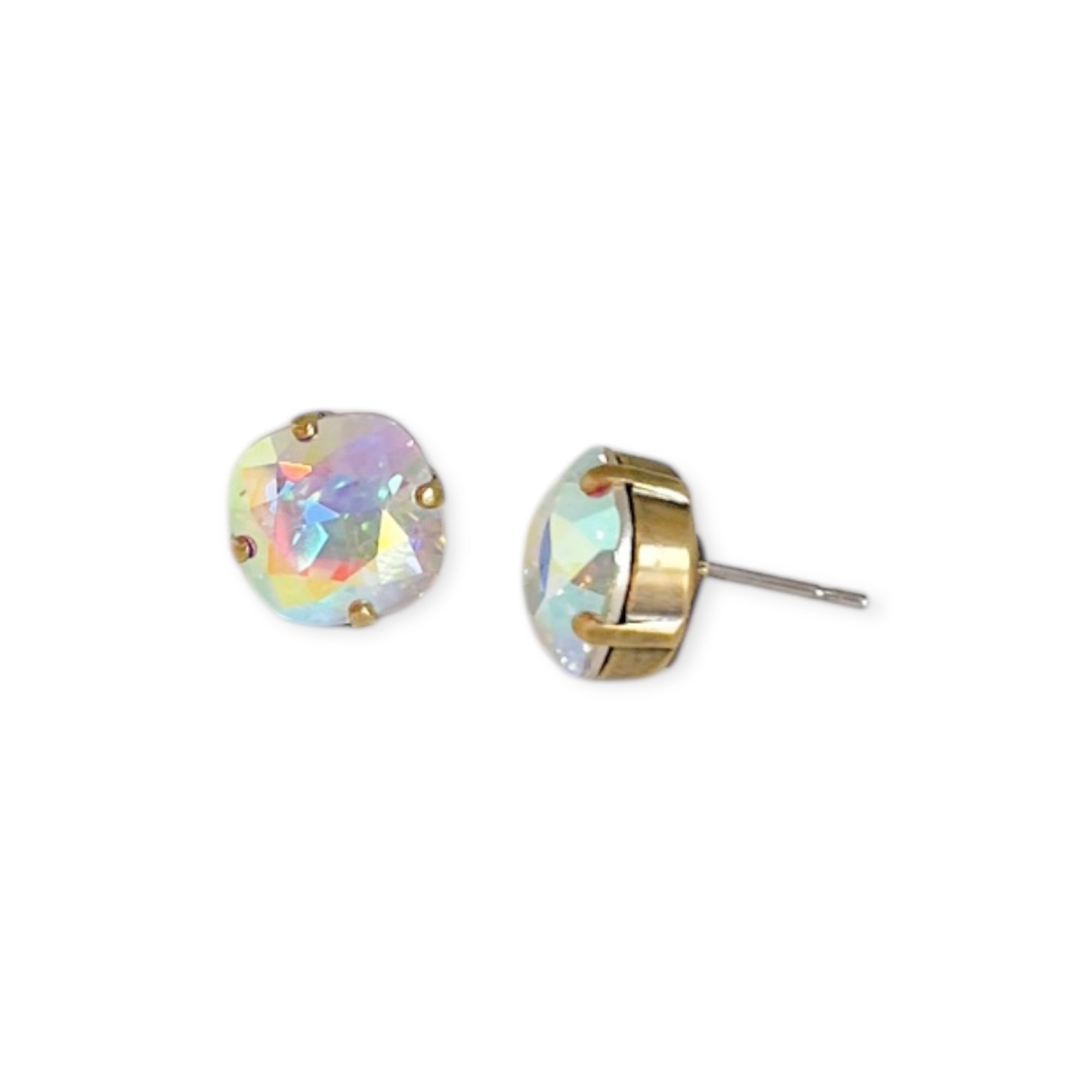 Halcyon Stud Earrings Antique Gold Snowflake