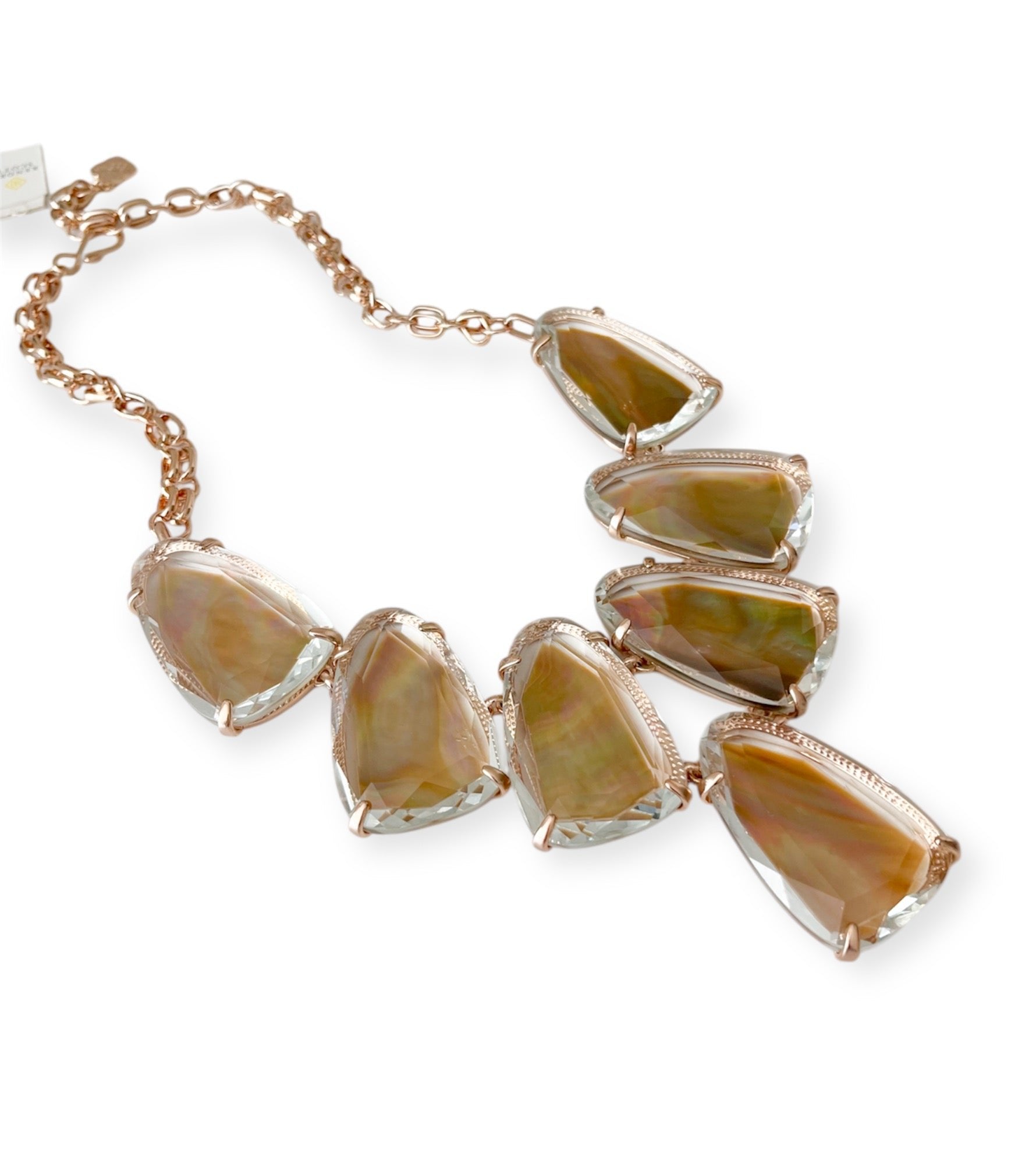 Harlow Statement Necklace in Rose Gold - Bella's House Tulsa