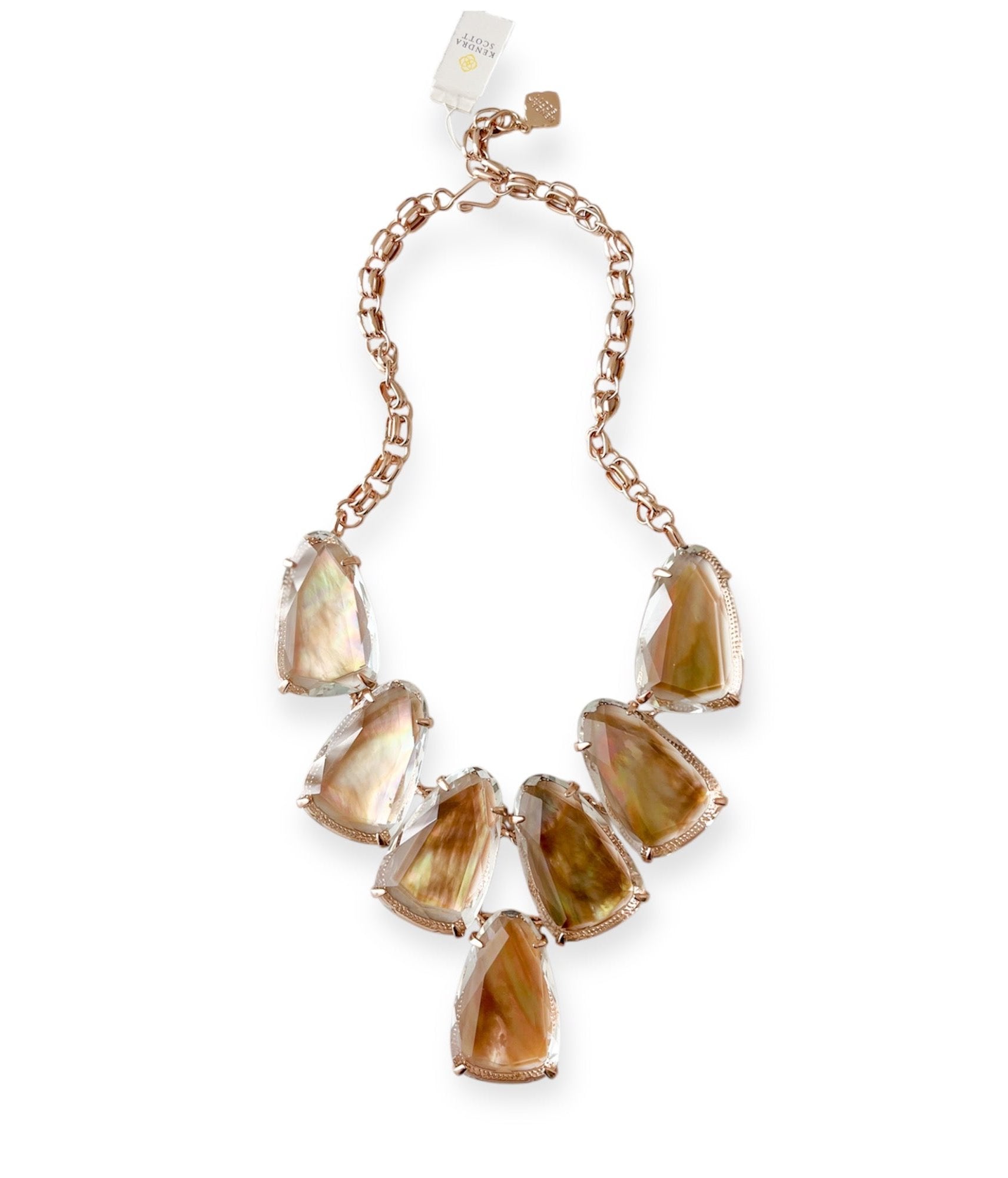 Harlow Statement Necklace in Rose Gold - Bella's House Tulsa