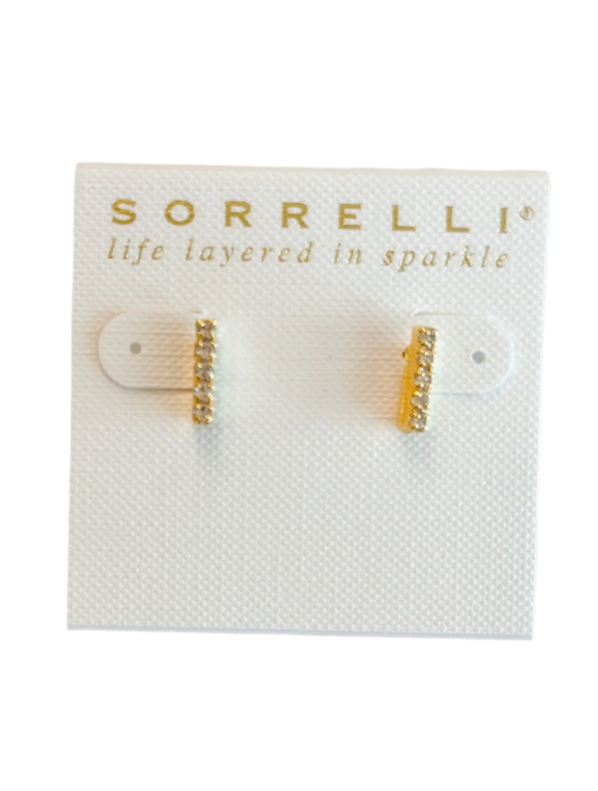 EDD1BGCRY Bar Crystal Stud Earrings