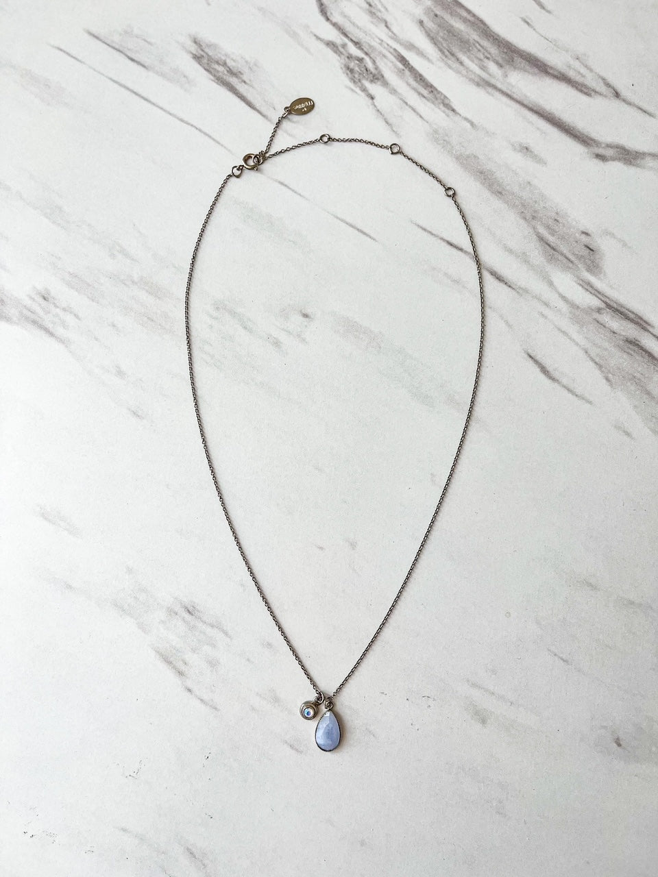 NEF17ASGLC Antique Silver Pendant Necklace Glacier - Bella's House Tulsa