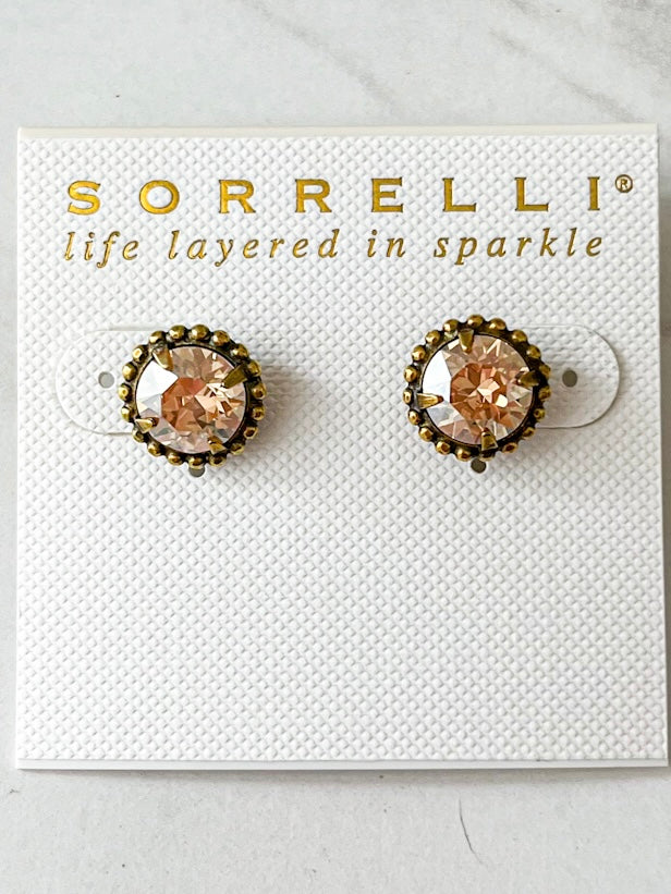 EBY38AGDCH Simplicity Stud Earrings Dark Champagne - Bella's House Tulsa