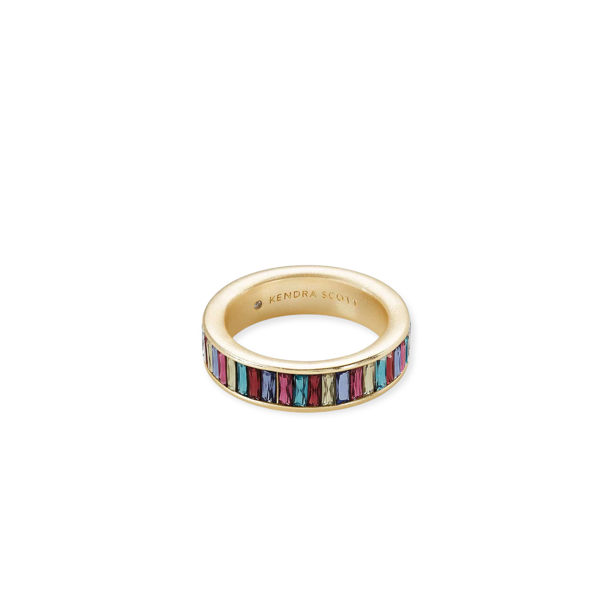 Jack Gold Band Ring in Multi Crystal