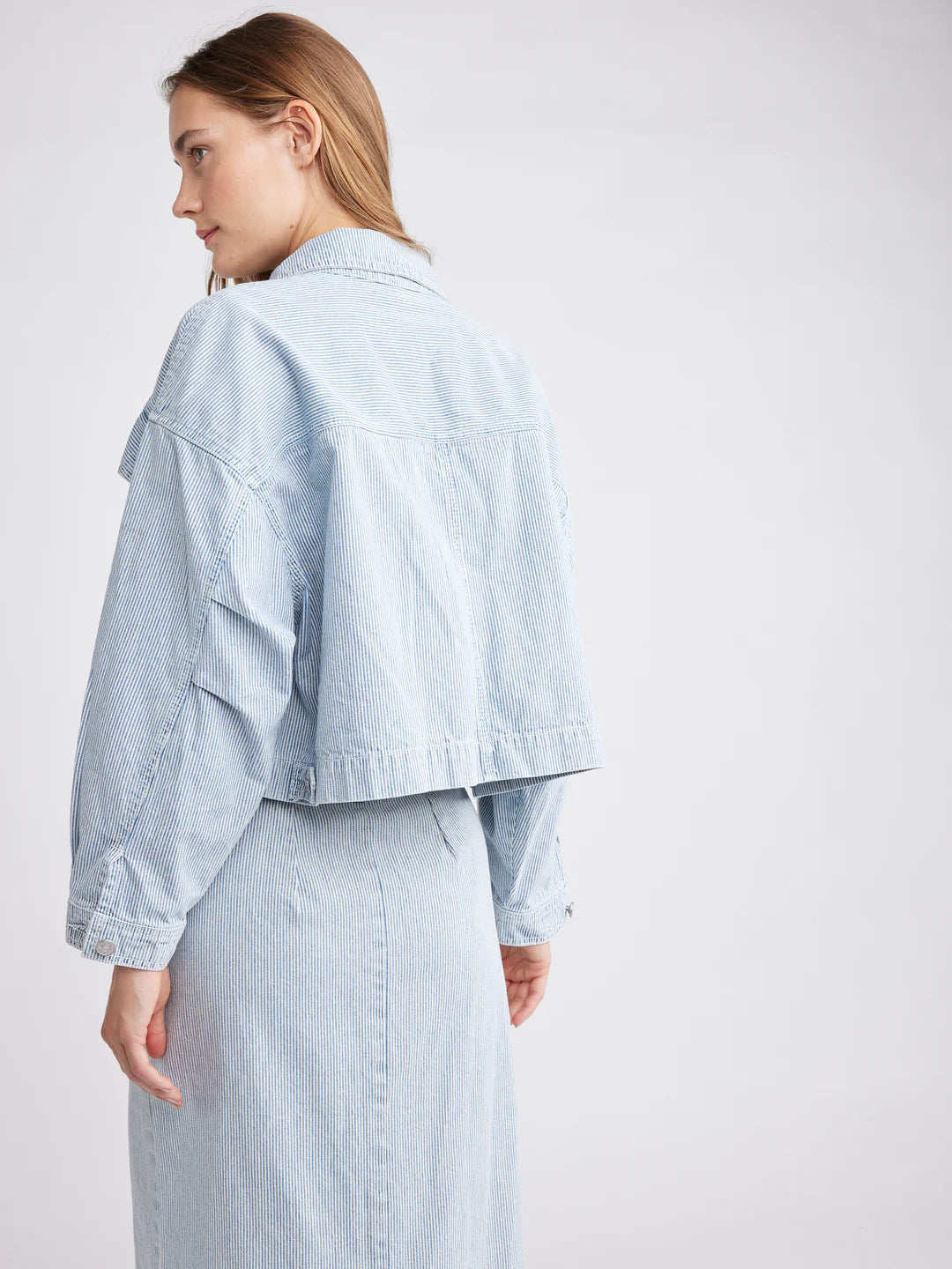 Joelle Classic Jacket Denim stripe