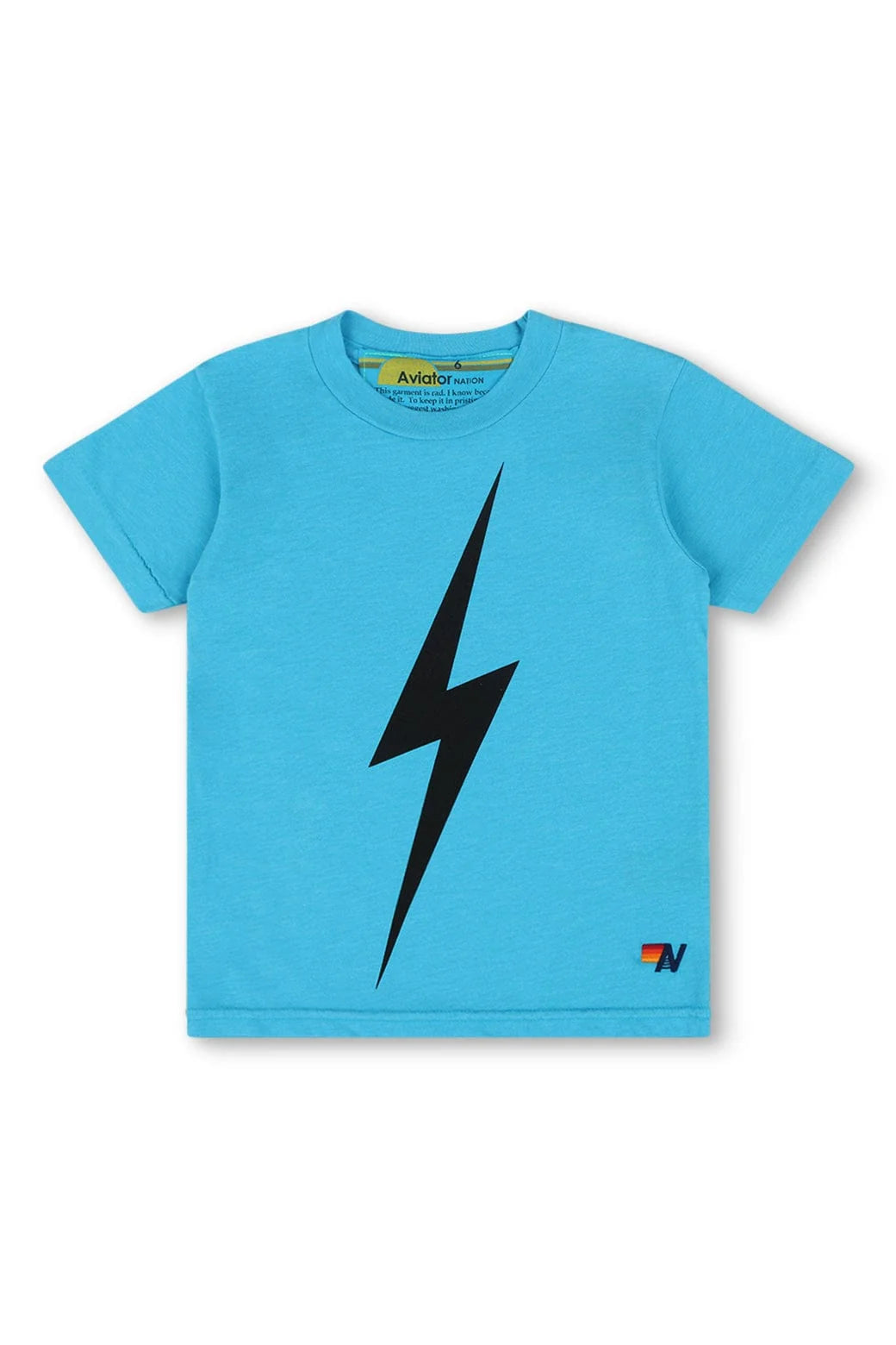 Kids Bolt Tee - Neon Blue