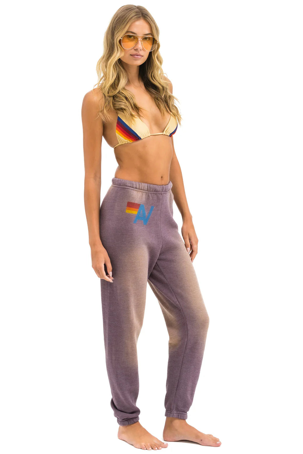 Vintage Logo Women's Sweatpants-Faded Mocha