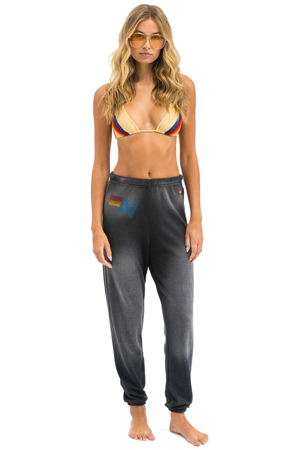 Vintage Logo Women's Sweatpants-Faded Smoke