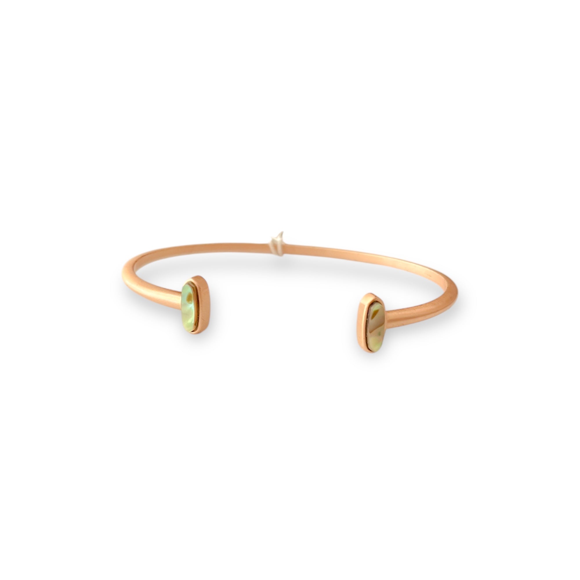 Mavis Cuff Bracelet Abalone Shell in Rose Gold