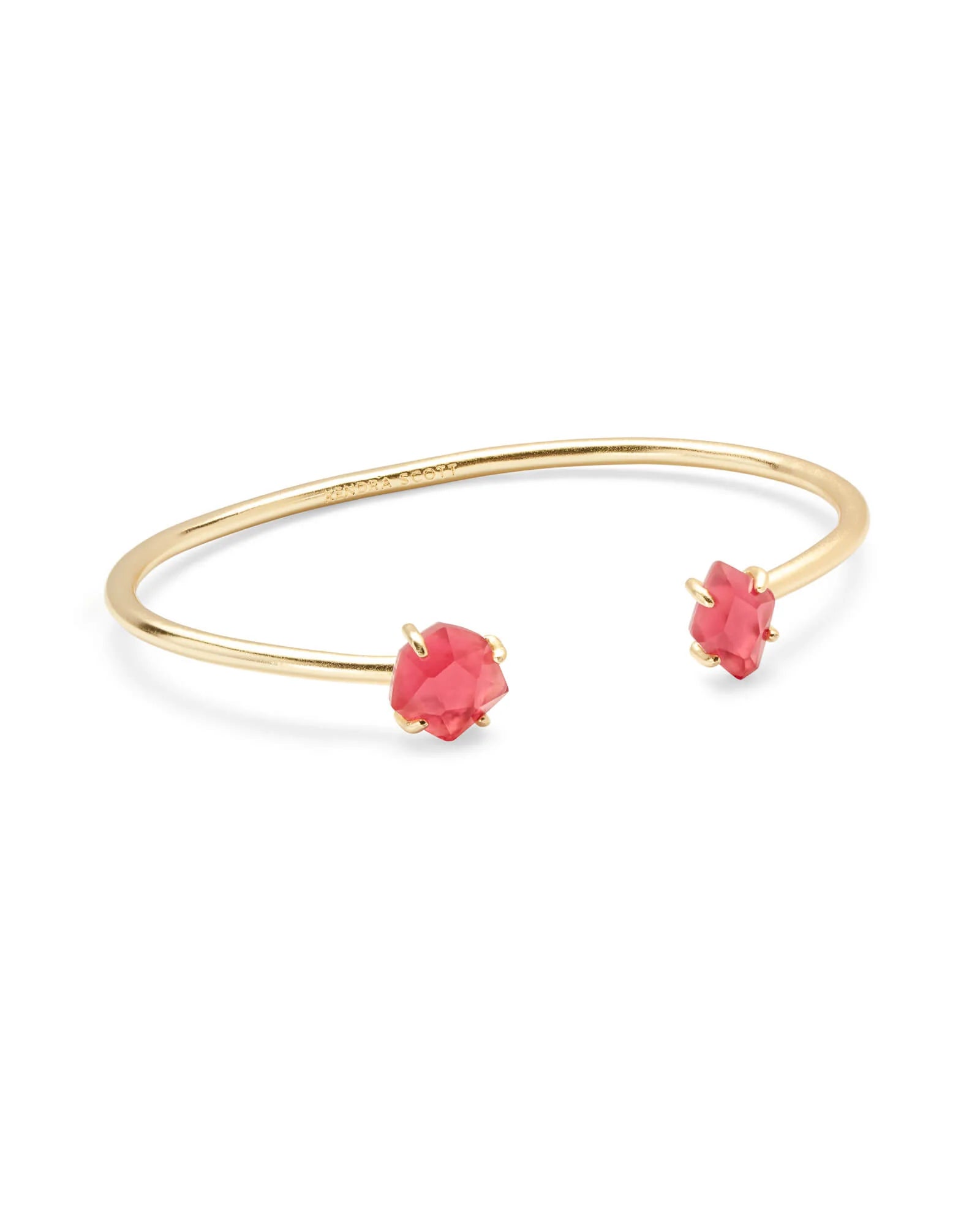Merida Gold Pinch Cuff Bracelet in Berry Illusion