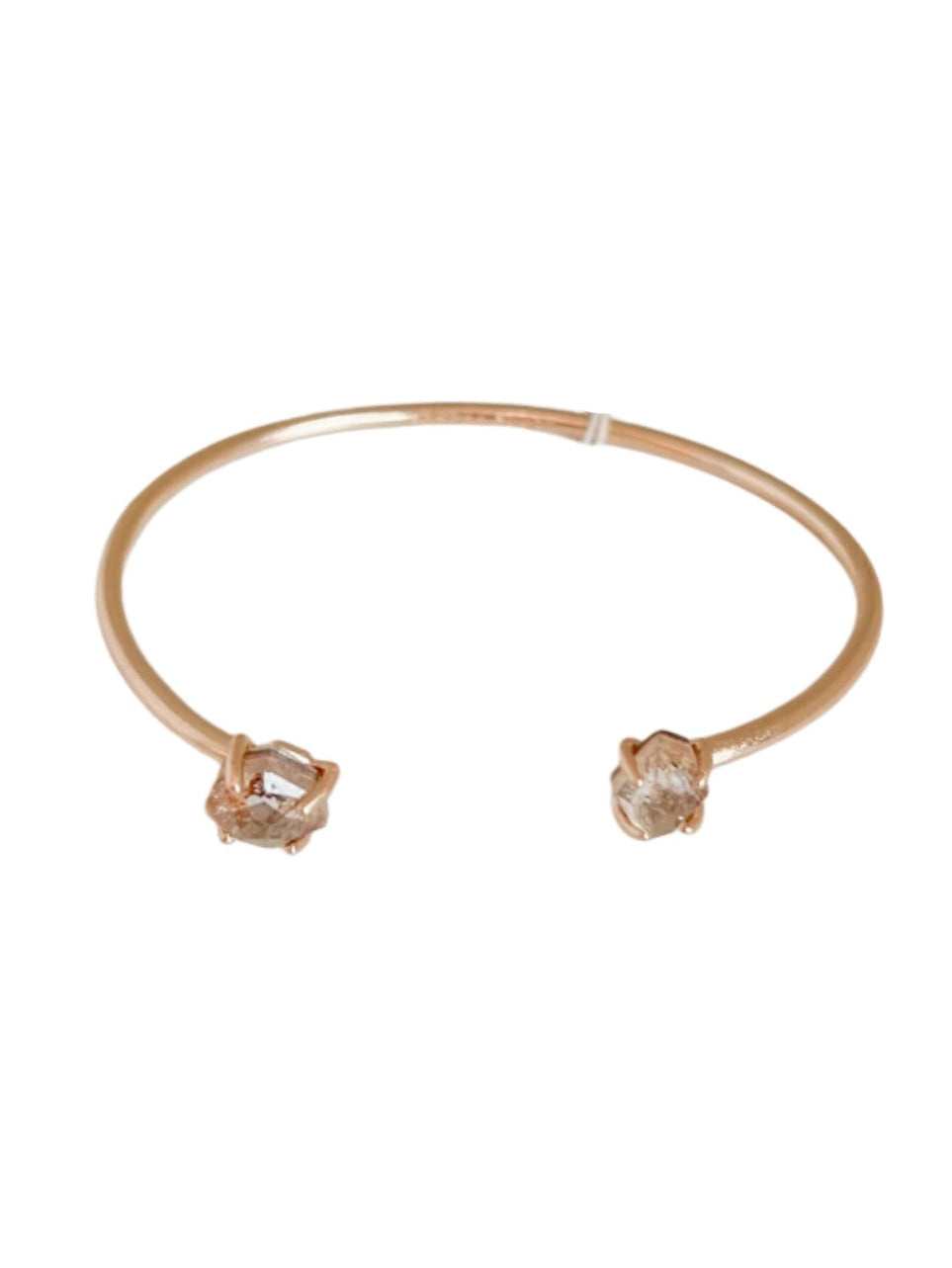 Merida Rose Gold Pinch Cuff Bracelet in Sable Mica