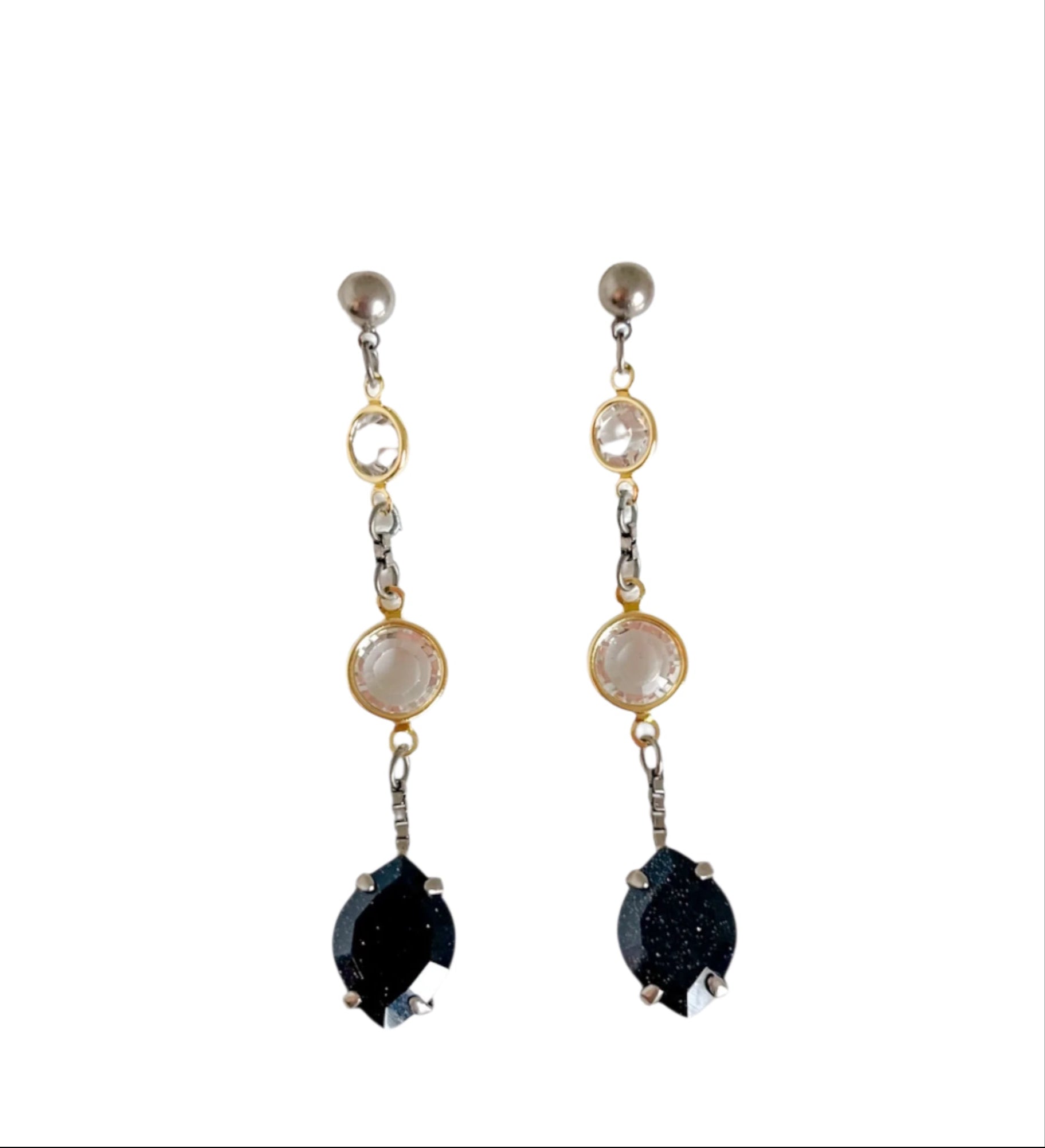 Mix Metal Aria Dangle Earrings