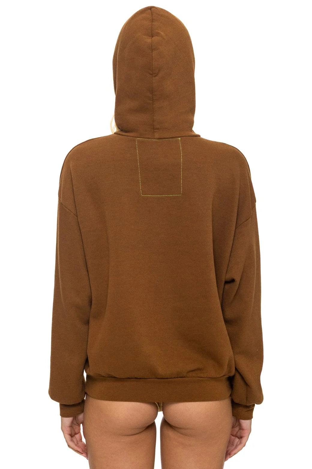 Mountain Stitch Chevron Pullover Hoodie- Cinnamon