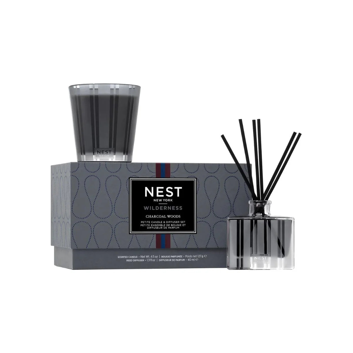 Nest Wilderness Charcoal Woods Petite Candle & Diffuser Set