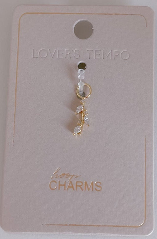 Olive Hoop Charm