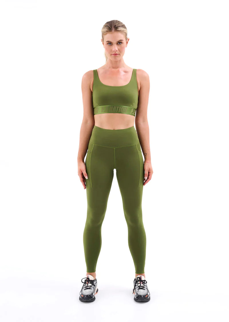 RECALIBRATE LEGGING IN PESTO - Bella's House Tulsa