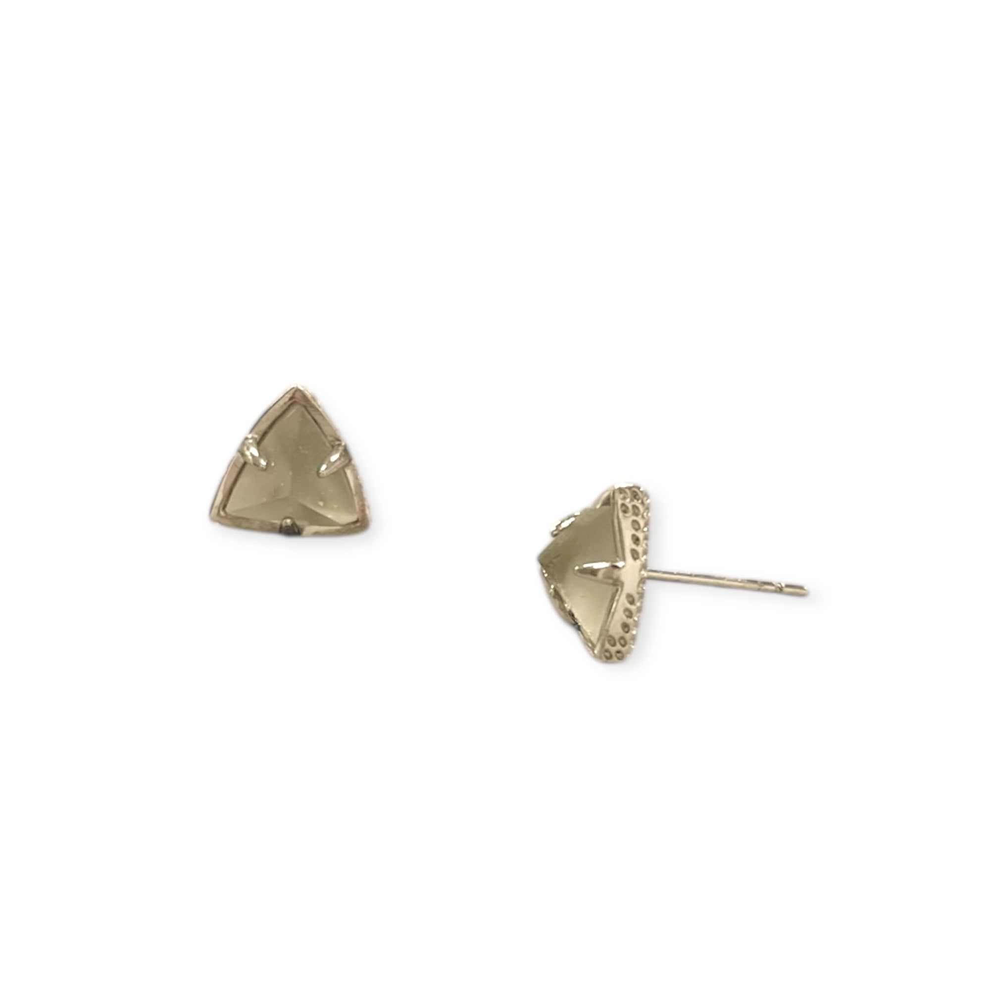 Perry Silver Stud Earrings in Gray Illusion