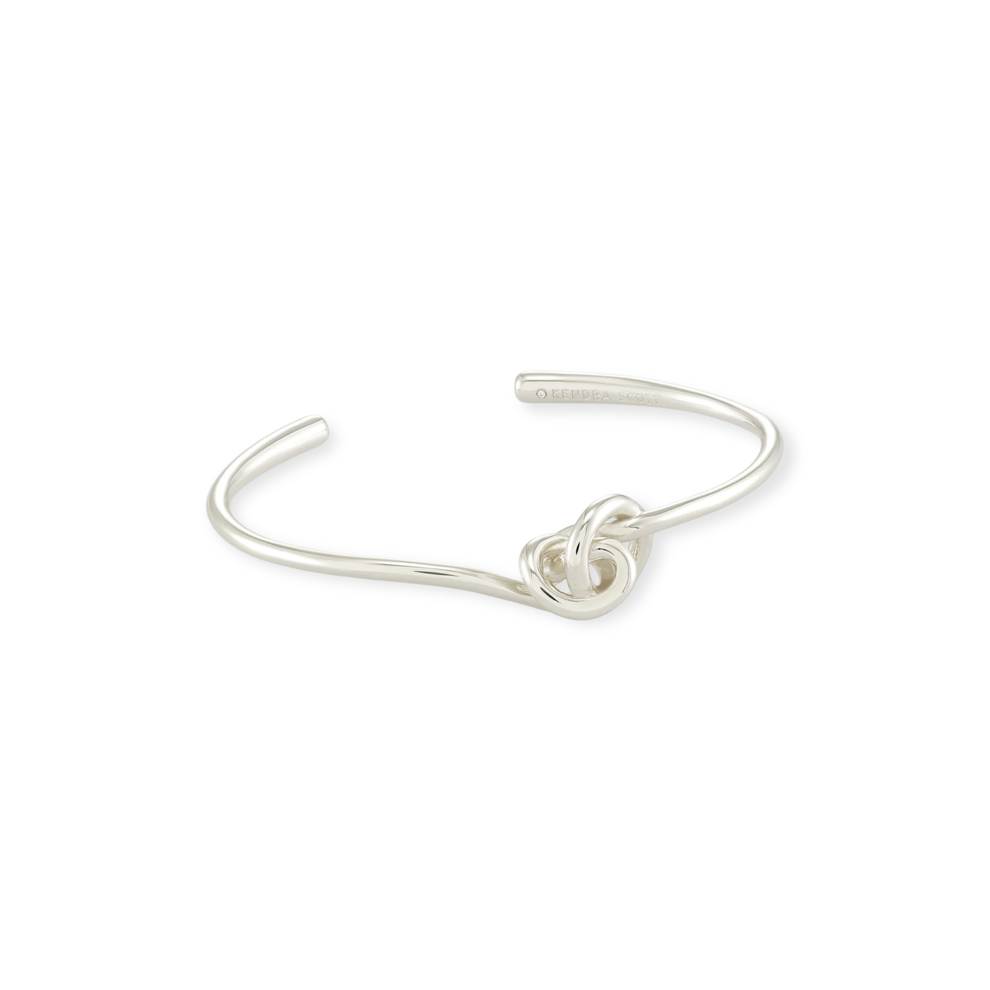 Presleigh Love Knot Cuff Bracelet in Silver