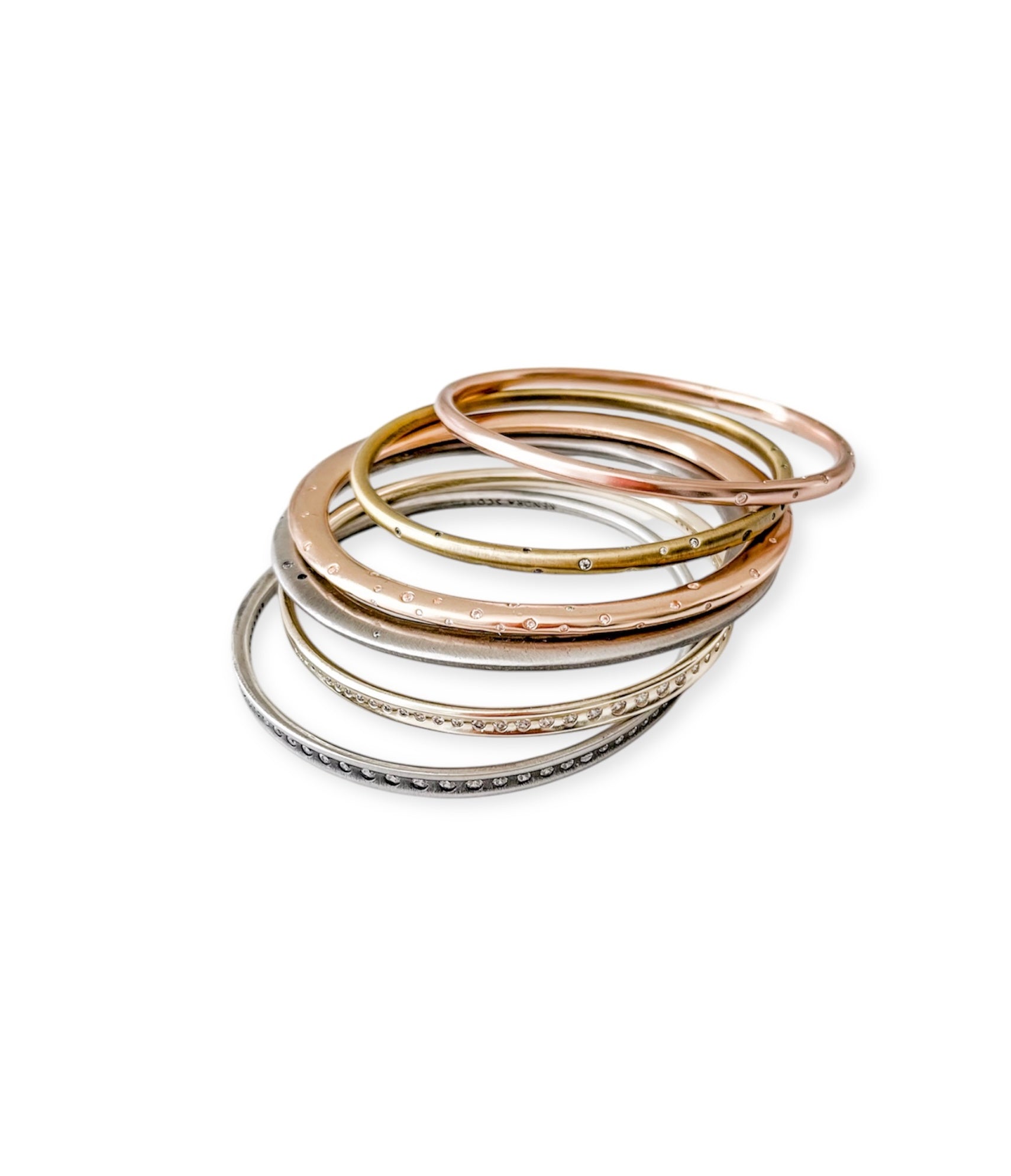 Tori Bangle Mix Metal Bracelet Set - Bella's House Tulsa