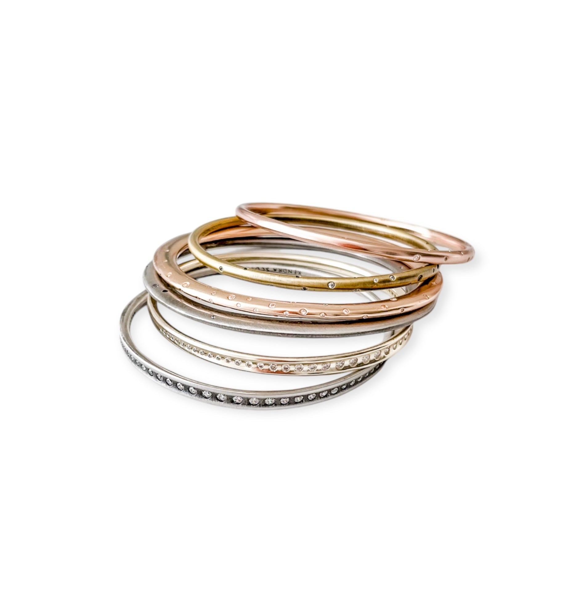 Tori Bangle Mix Metal Bracelet Set - Bella's House Tulsa
