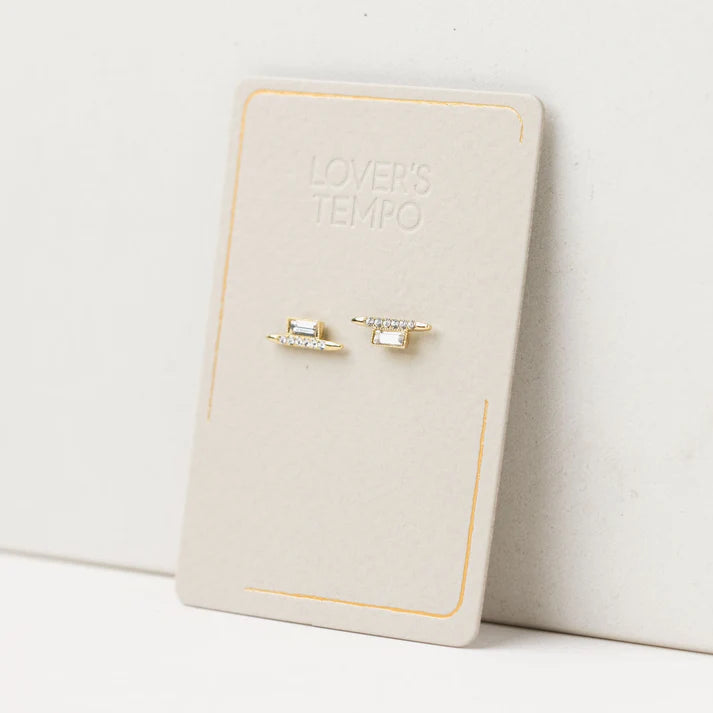 Vendetta Stud Earrings Clear