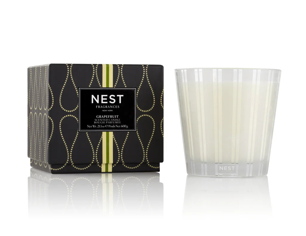 Nest Grapefruit 3 Wick Candle - Bella's House Tulsa