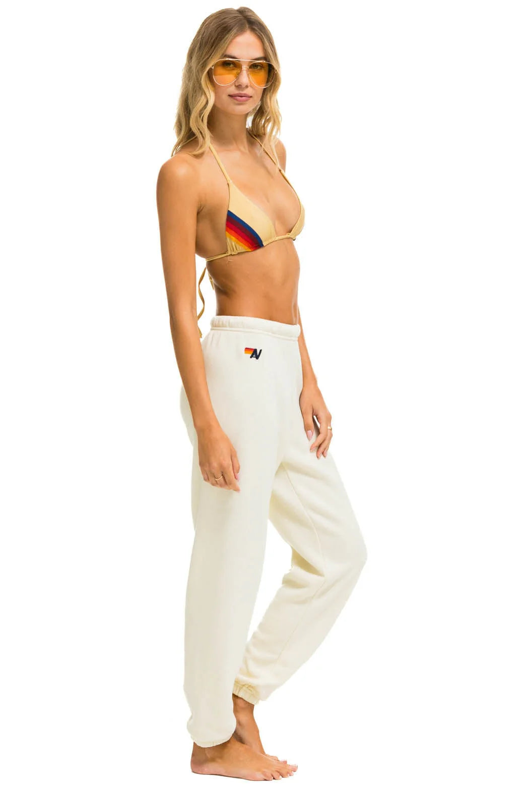 Heart Fade 4 Sweatpants- Vintage White - Bella's House Tulsa