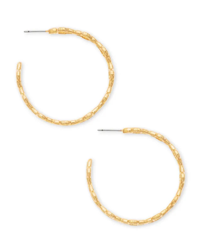 Abbie Hoop Earrings in Gold