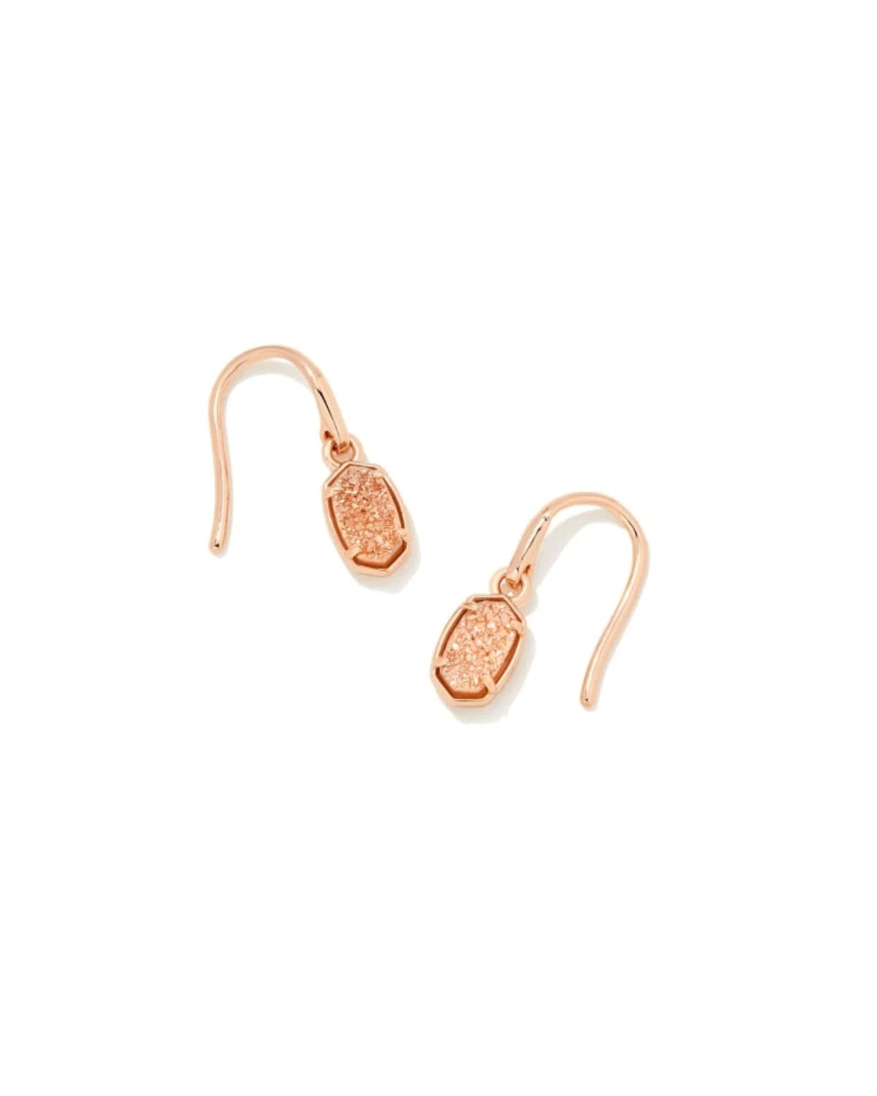 Emilie Rose Gold Drop Earrings