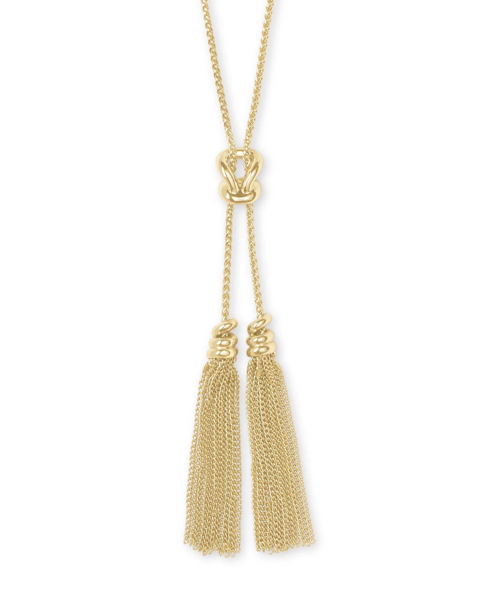 Presleigh Love Knot Y Necklace In Gold Dickinson