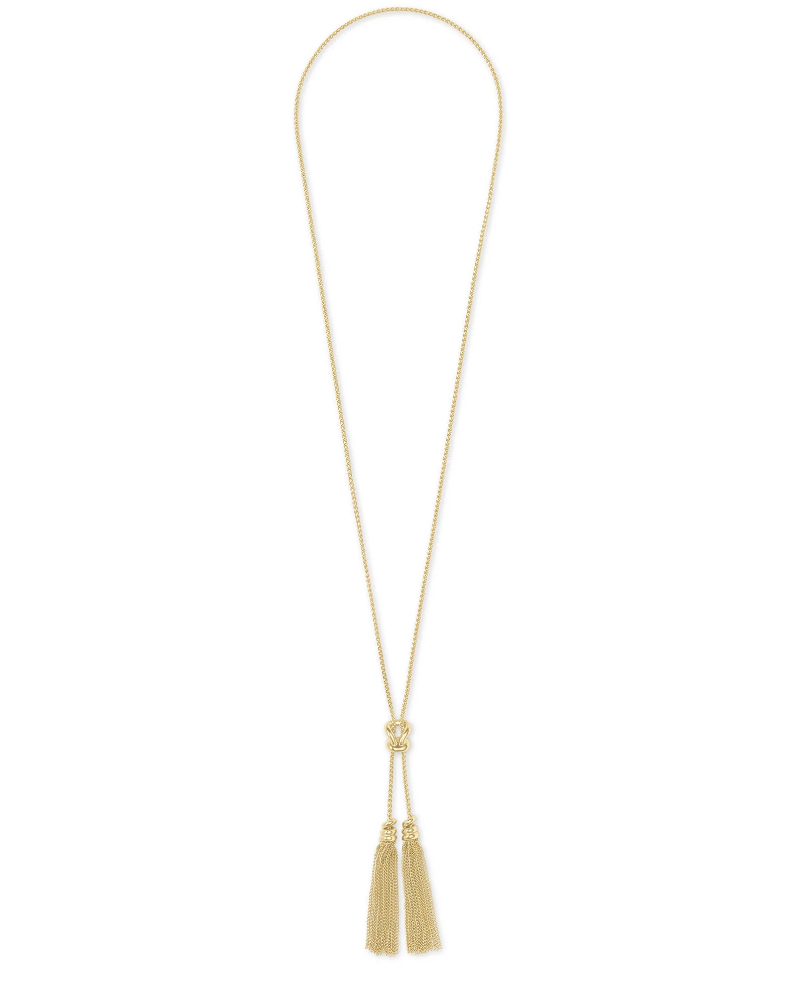 Presleigh Love Knot Y Necklace In Gold Dickinson