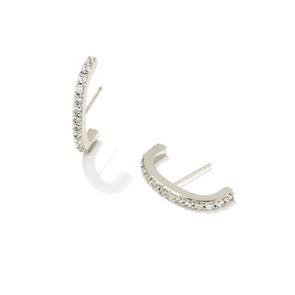 Adeline Ear Cuff in Silver Rhodium Plated