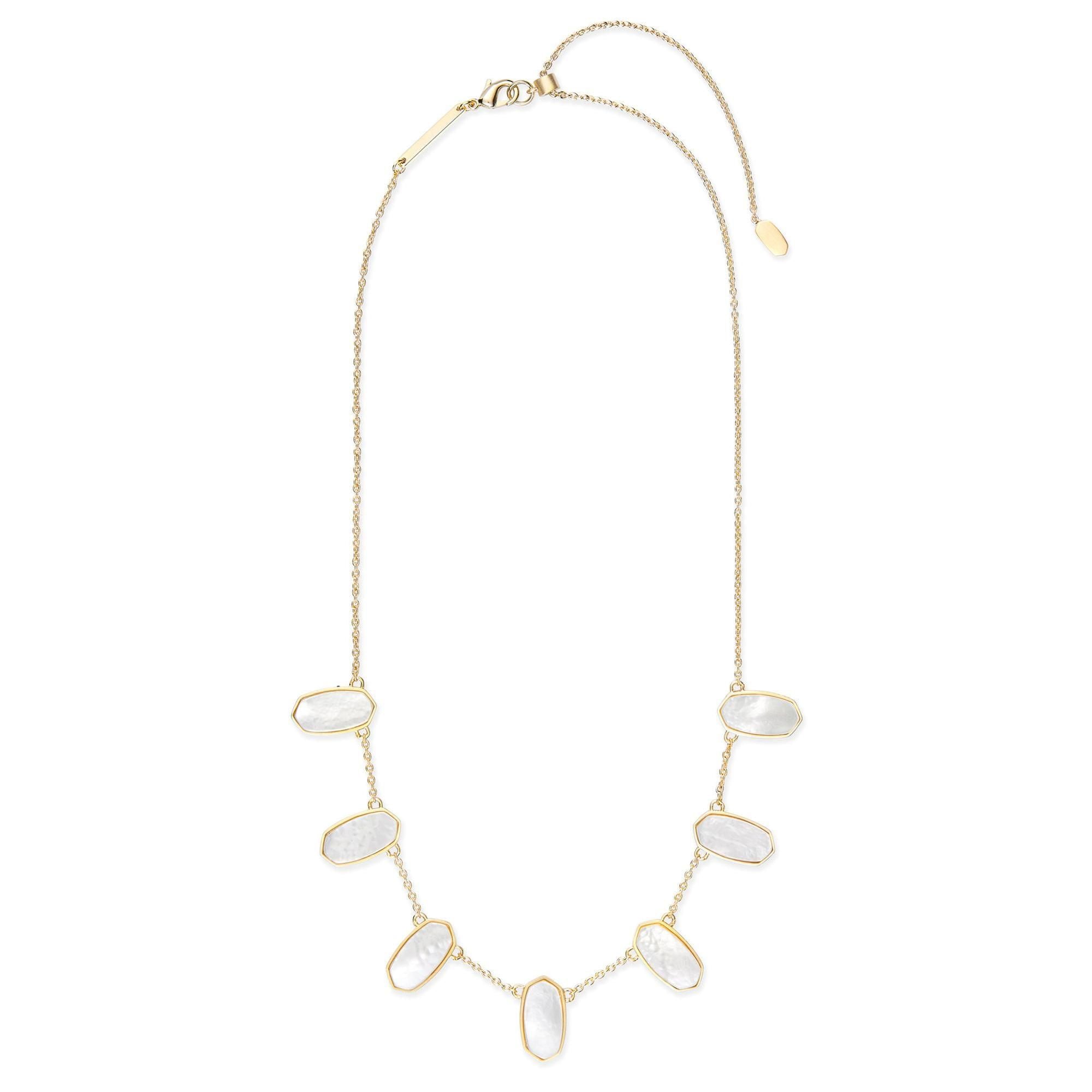 Meadow Necklace in Gold and Ivory Mother of Pearl
